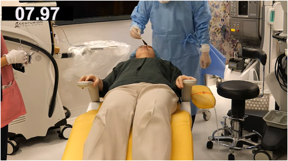 日帰り白内障手術の1日④ 手術準備